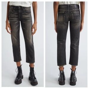 R13 Boy Straight Crop Jeans